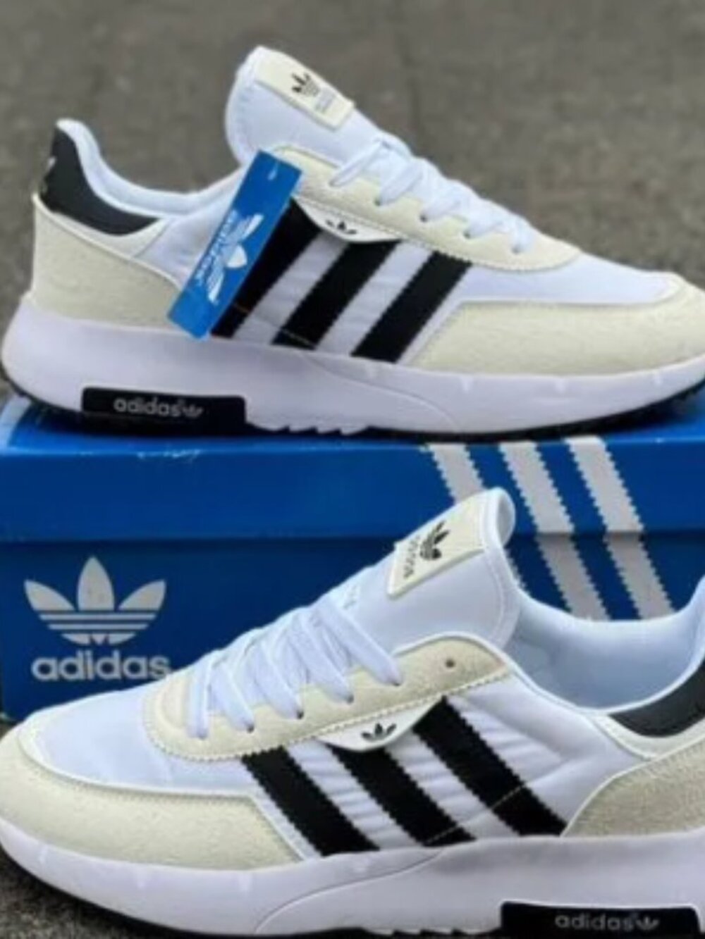 Adidas Originals Run 60s Sneakers – White/Black